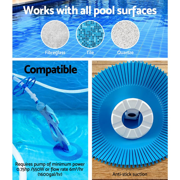 Pool Cleaner Automatic Swimming Pool Floor Climb Wall Automatic Vacuum 10M Hose - Amazingooh Wholesale