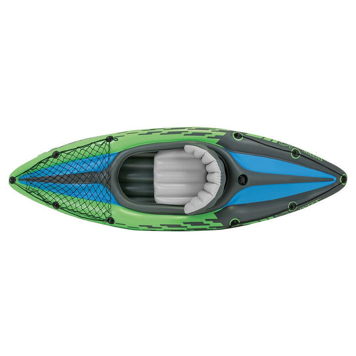 PRE-ORDER Intex Sports Challenger K1 Inflatable Kayak 1 Seat Floating Boat Oars River/Lake 68305NP - amazingooh