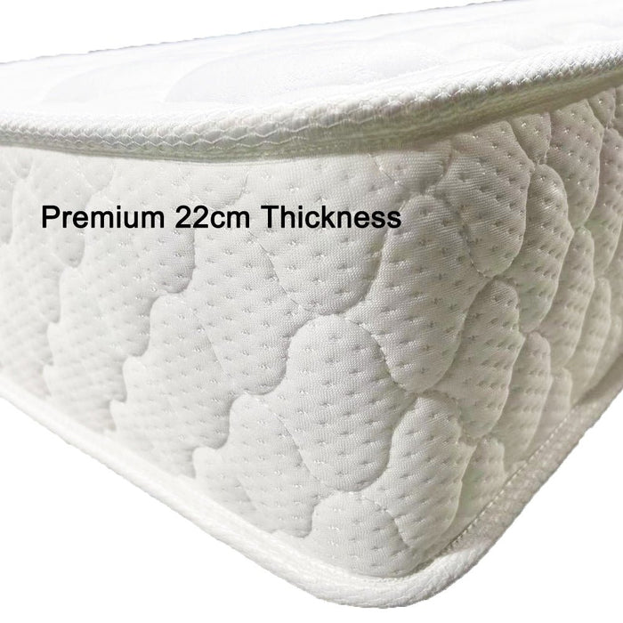 Premium 5 Zone Pocket Spring Foam Mattress Medium Firmness 22cm ALL SIZES - Amazingooh Wholesale