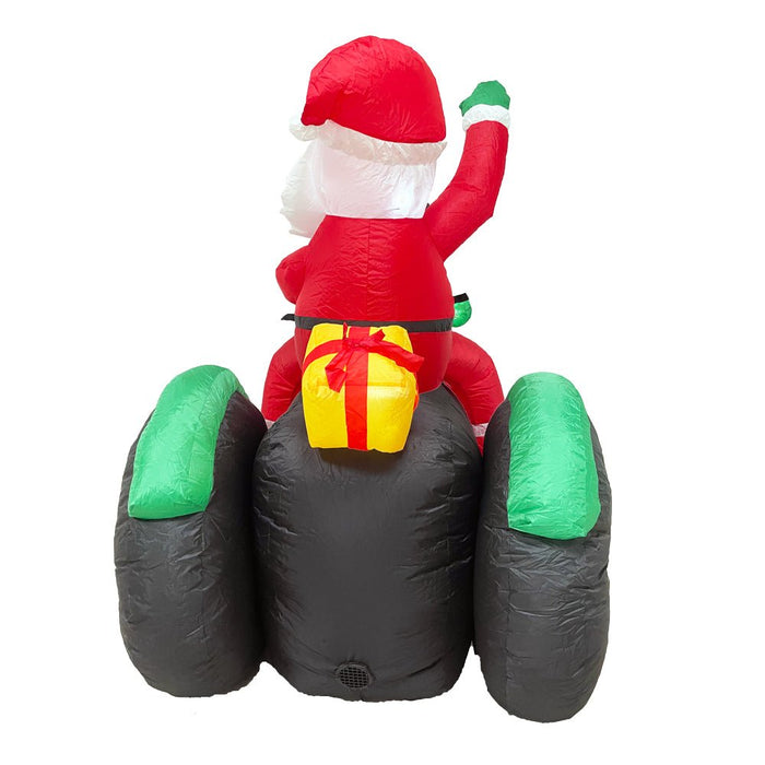 PREORDER Radiant Christmas Lights Tractor Penguin Gift Xmas Inflatable Santa 1.8m Height - Amazingooh Wholesale