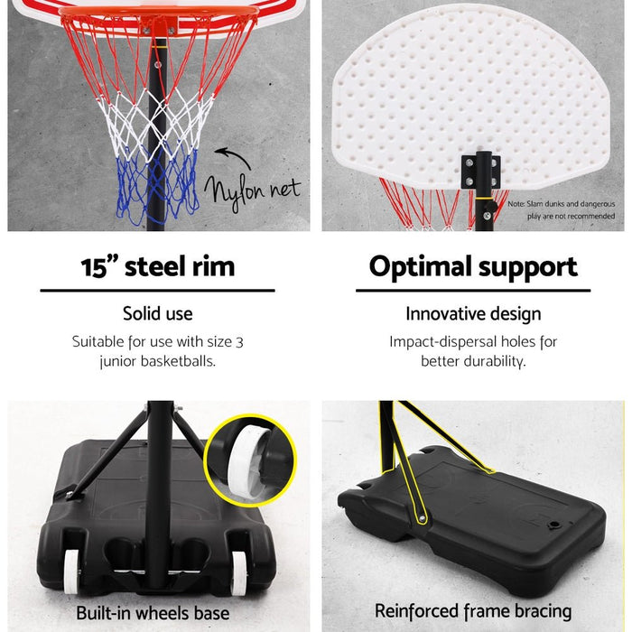 Pro Portable Basketball Stand System Hoop Height Adjustable Net Ring - Amazingooh Wholesale
