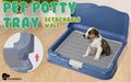 PS KOREA Blue Dog Pet Potty Tray Training Toilet Detachable Wall T2 - Amazingooh Wholesale