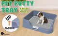 PS KOREA Blue Dog Pet Potty Tray Training Toilet Raised Walls T1 - Amazingooh Wholesale