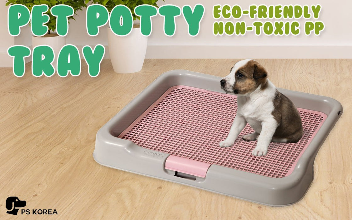 PS KOREA Grey Dog Pet Potty Tray Training Toilet Portable T3 - Amazingooh Wholesale