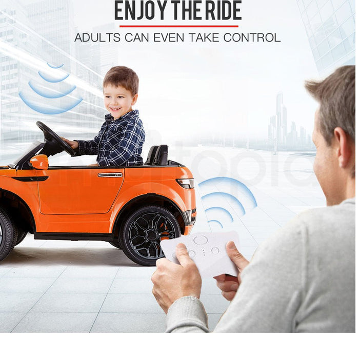 ROVO KIDS Ride-On Car Electric Battery Childrens Toy Powered Remote 12V Orange - Amazingooh Wholesale