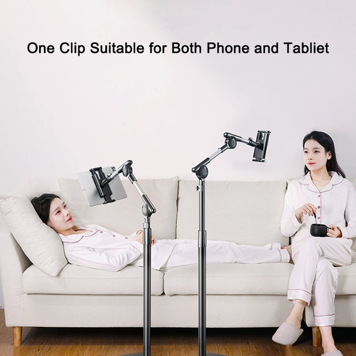 RTAKO 1.6m Retractable Adjustable Lazy Mobile Phone Tablet Floor Stand Rotatable Tablet Holder Bracket - Amazingooh Wholesale