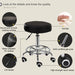 Salon Chair Bar Swivel Stool Office Roller Wheels Portable Height Adjust Leather BS8401 x2 - amazingooh