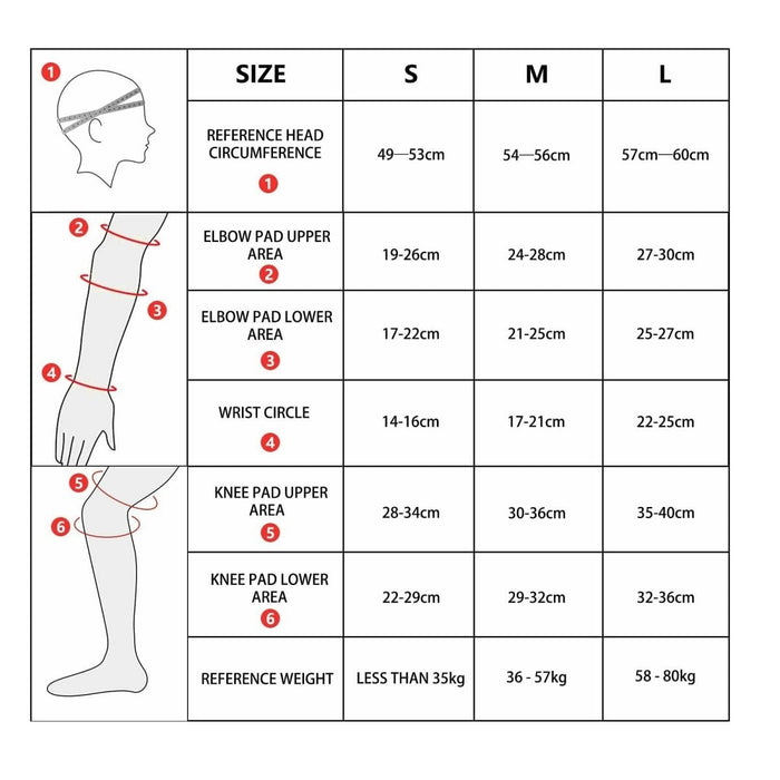 Scooter Protective Gear with Knee Elbow Pads Wrist Guards Helmet for Kids/Teens/Adult - amazingooh