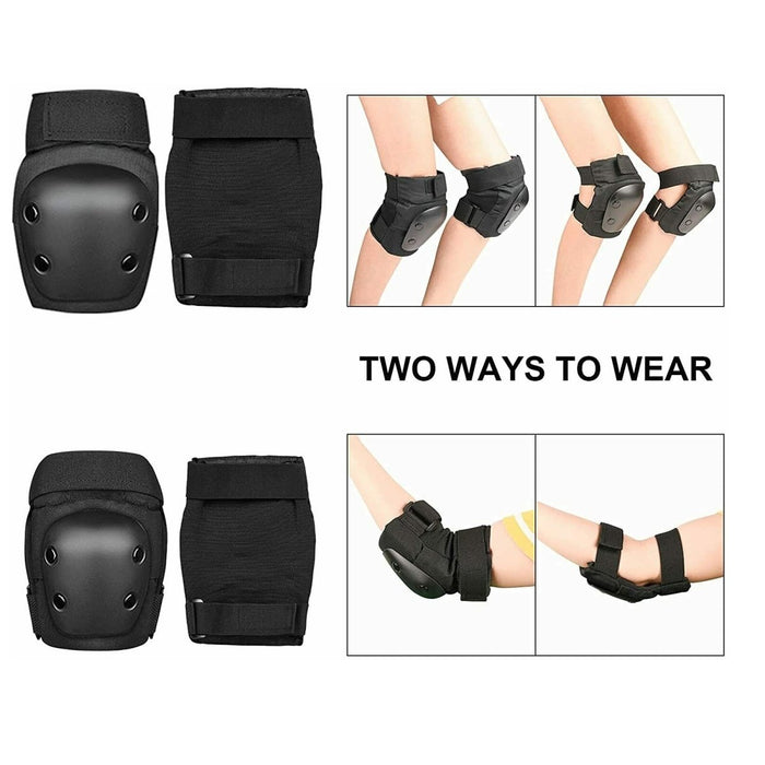 Scooter Protective Gear with Knee Elbow Pads Wrist Guards Helmet for Kids/Teens/Adult - amazingooh