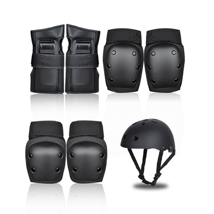 Scooter Protective Gear with Knee Elbow Pads Wrist Guards Helmet for Kids/Teens/Adult - amazingooh