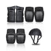 Scooter Protective Gear with Knee Elbow Pads Wrist Guards Helmet for Kids/Teens/Adult - amazingooh