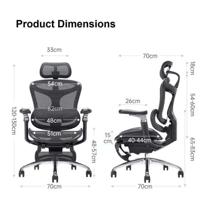 SIHOO A3 Doro C300 Ergonomics Executive Office Chair with Footrest Black - Amazingooh Wholesale