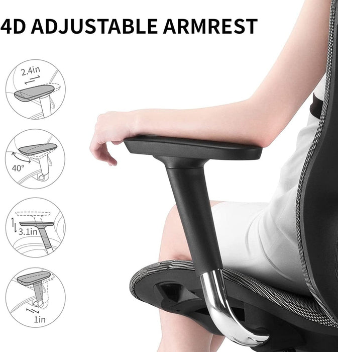 Sihoo Ergonomic Office Chair V1 3D Adjustable High-Back Breathable With Footrest And Lumbar Support - Amazingooh Wholesale