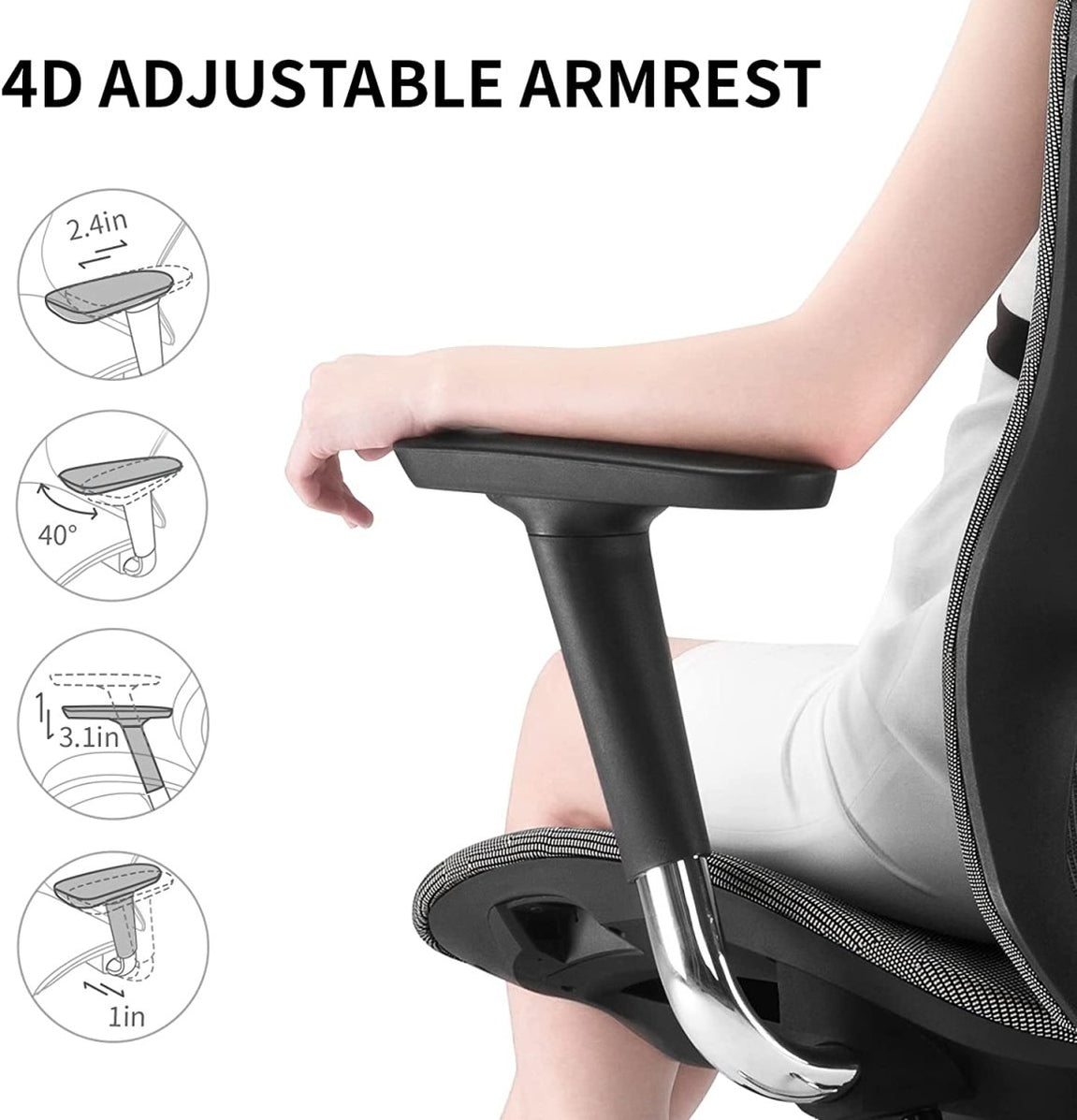 Sihoo Ergonomic Office Chair V1 3D Adjustable HighBack Breathable With