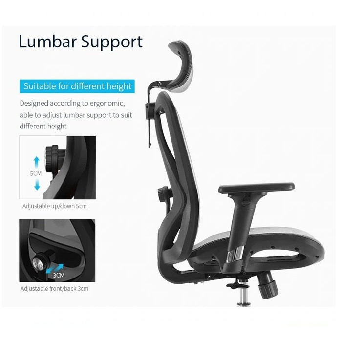 Sihoo M57 Ergonomic Office Chair, Computer Chair Desk Chair High Back Chair Breathable,3D Armrest and Lumbar Support - amazingooh