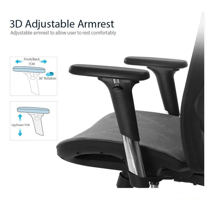 Sihoo M57 Ergonomic Office Chair, Computer Chair Desk Chair High Back Chair Breathable,3D Armrest and Lumbar Support - amazingooh