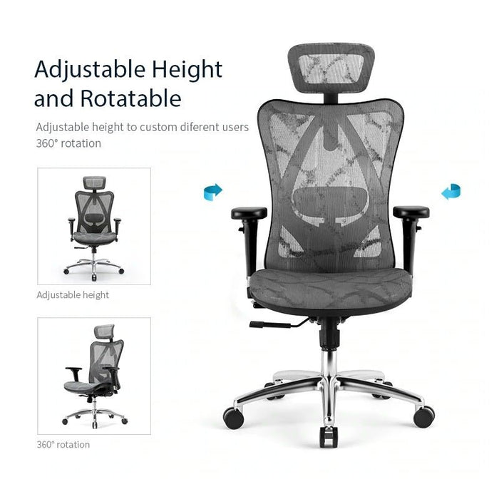 Sihoo M57 Ergonomic Office Chair, Computer Chair Desk Chair High Back Chair Breathable,3D Armrest and Lumbar Support - amazingooh