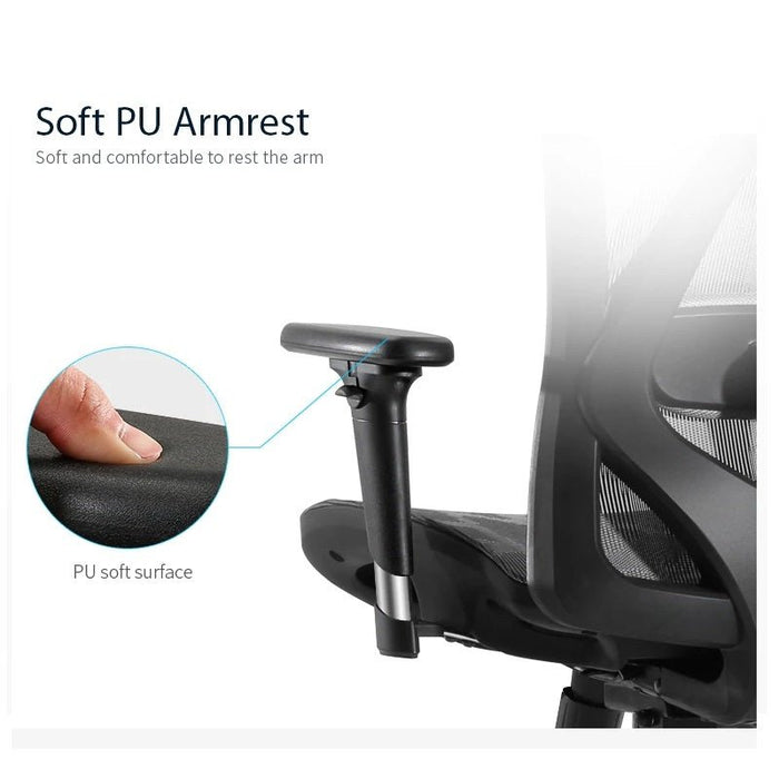 Sihoo M57 Ergonomic Office Chair, Computer Chair Desk Chair High Back Chair Breathable,3D Armrest and Lumbar Support (Grey Frame and Grey Mesh) - Amazingooh Wholesale