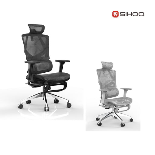 Sihoo M90C Ergonomic Office Chair with Adjustable Lumbar Support Grey