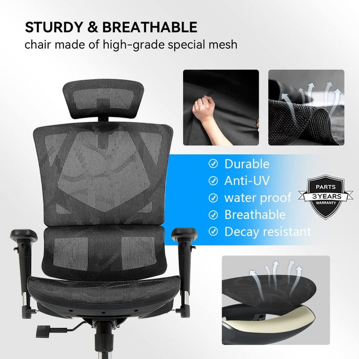 Sihoo Vito M90 Ergonomic Office Chair Ergonomic Office Chair Seat Adjustable Height Deluxe Mesh Chair Back Support - Amazingooh Wholesale