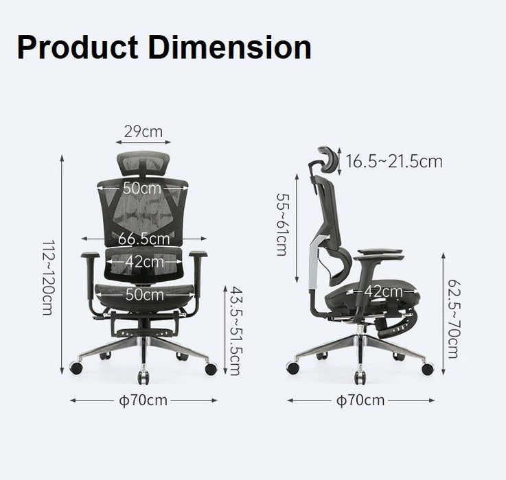 Sihoo Vito M90 Ergonomic Office Chair Ergonomic Office Chair Seat Adjustable Height Deluxe Mesh Chair Back Support - Amazingooh Wholesale