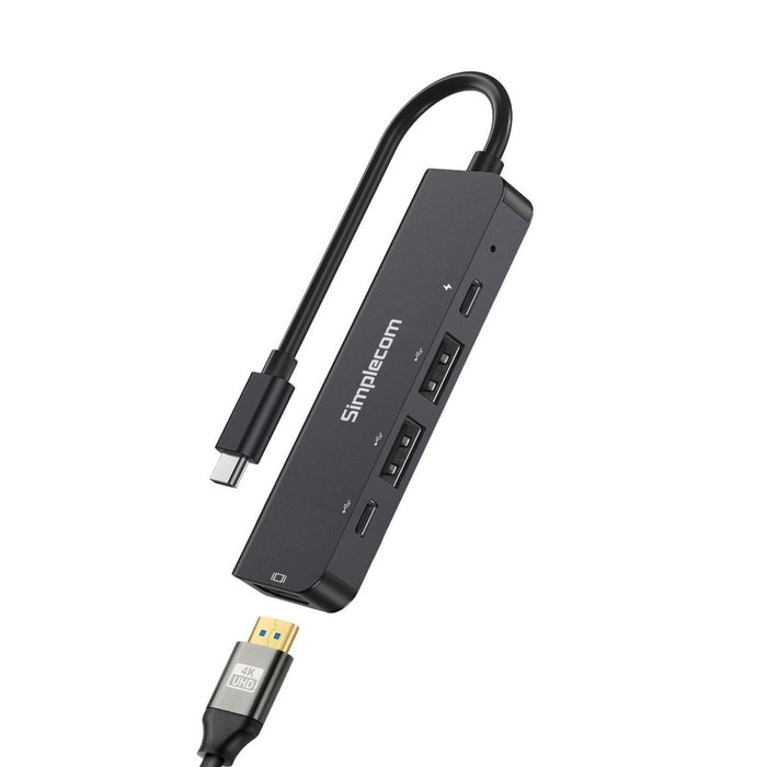 Simplecom CH550 USB-C 5-in-1 Multiport Adapter USB Hub PD HDMI 2.0 4K@60Hz - Amazingooh Wholesale