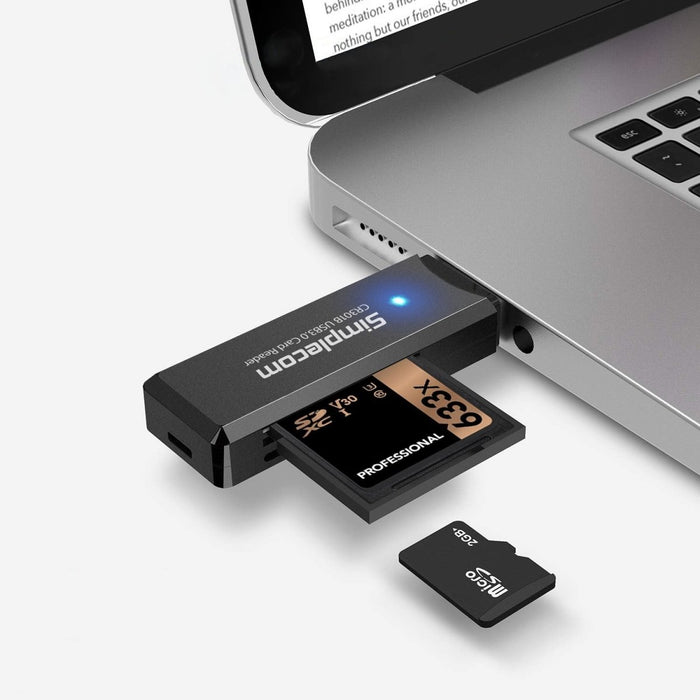 Simplecom CR301B 2 Slot SuperSpeed USB 3.0 Card Reader - Amazingooh Wholesale