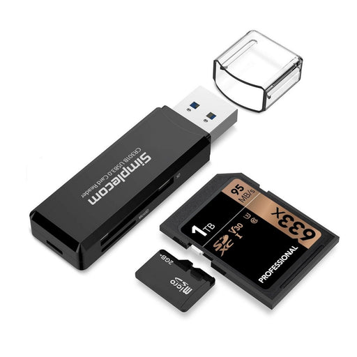 Simplecom CR301B 2 Slot SuperSpeed USB 3.0 Card Reader - Amazingooh Wholesale