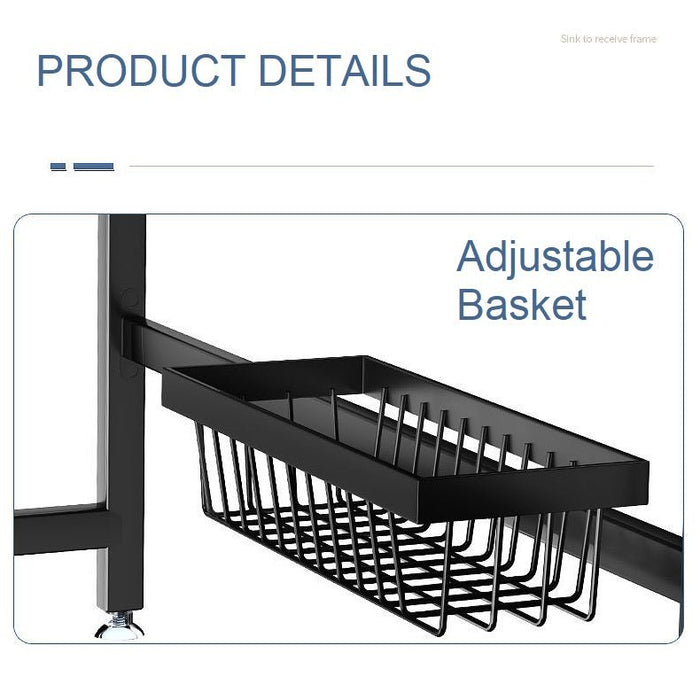 Single/Double Tier Over Sink Dish Drying Rack Kitchen Drainer Storage Holder Bowl Organiser - Amazingooh Wholesale