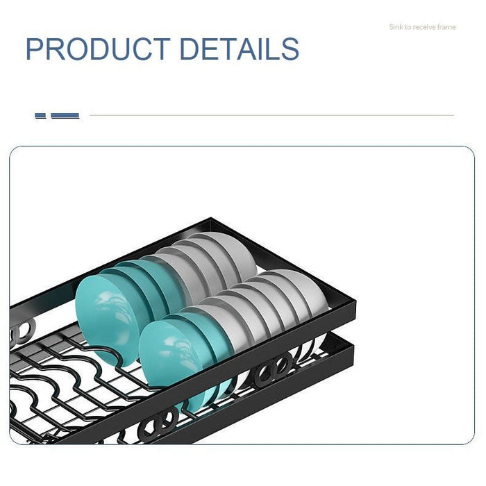 Single/Double Tier Over Sink Dish Drying Rack Kitchen Drainer Storage Holder Bowl Organiser - Amazingooh Wholesale