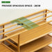 Six Tier Oxford Cloth Covered Tower Bamboo Wooden Shoe Rack Boot Shelf Stand Storage Organizer - Amazingooh Wholesale