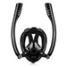 Snorkel Goggles Safe Breathing System Full Face Snorkeling Mask Anti Leak/Fog - Amazingooh