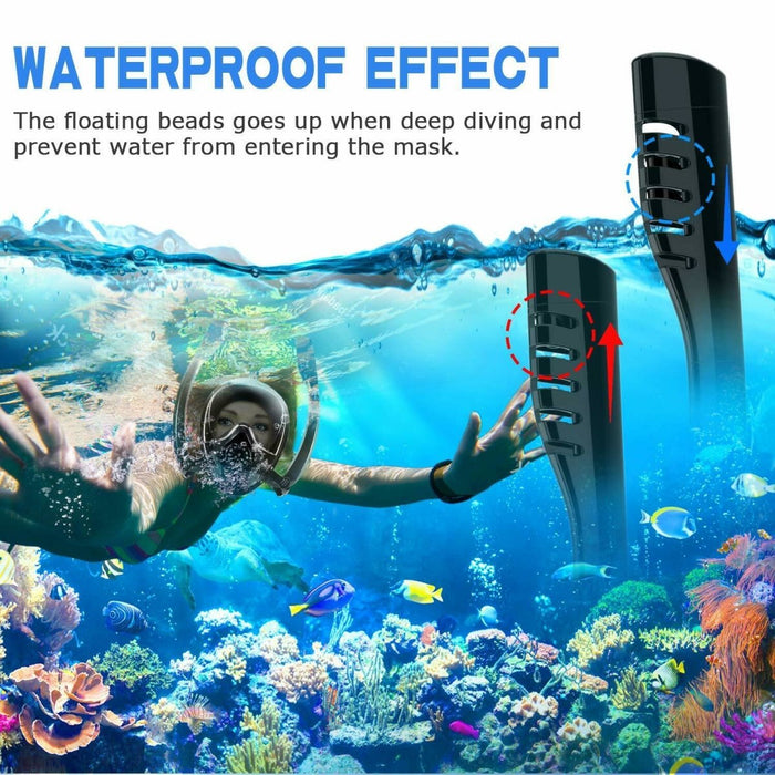 Snorkel Mask Safe Double Breathing System Full Face Snorkeling Anti Leak/Fog AU - Amazingooh