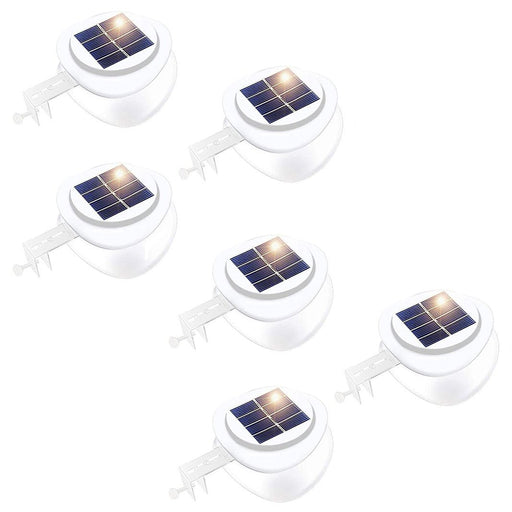 Solar Multipurpose Light (6-Piece, White) w/ Screw & Mount, Energy-Saving - Amazingooh Wholesale