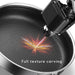 Stainless Steel Frying Pan Non-Stick Cooking Frypan Cookware 28cm Honeycomb Double Sided - amazingooh