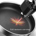 Stainless Steel Frying Pan Non-Stick Cooking Frypan Cookware 30cm Honeycomb Double Sided - amazingooh