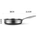 Stainless Steel Frying Pan Non-Stick Cooking Frypan Cookware 30cm Honeycomb Double Sided - amazingooh