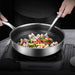 Stainless Steel Frying Pan Non-Stick Cooking Frypan Cookware 32cm Honeycomb Single Sided - amazingooh