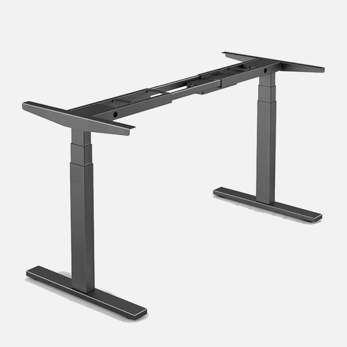 Standing Desk Height Adjustable Sit Stand Motorised Dual Motors Frame Black Only - Amazingooh