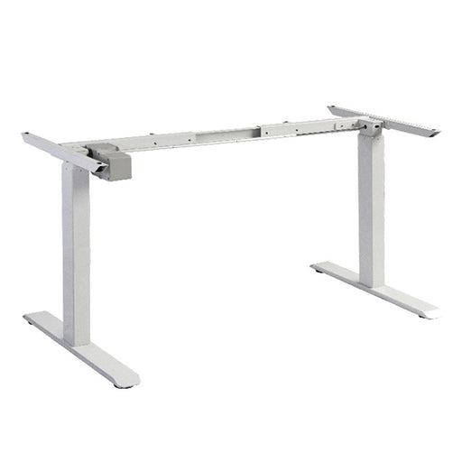 Standing Desk Height Adjustable Sit Stand Motorised Single Motor Frame White Only - Amazingooh