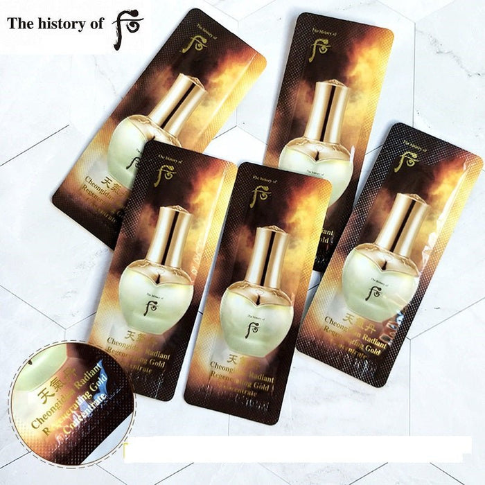 The History of Whoo Cheongidan Radiant Regenerating Gold Concentrate Samples 1ml x 30/60/90/120pcs (30ml) - Amazingooh Wholesale