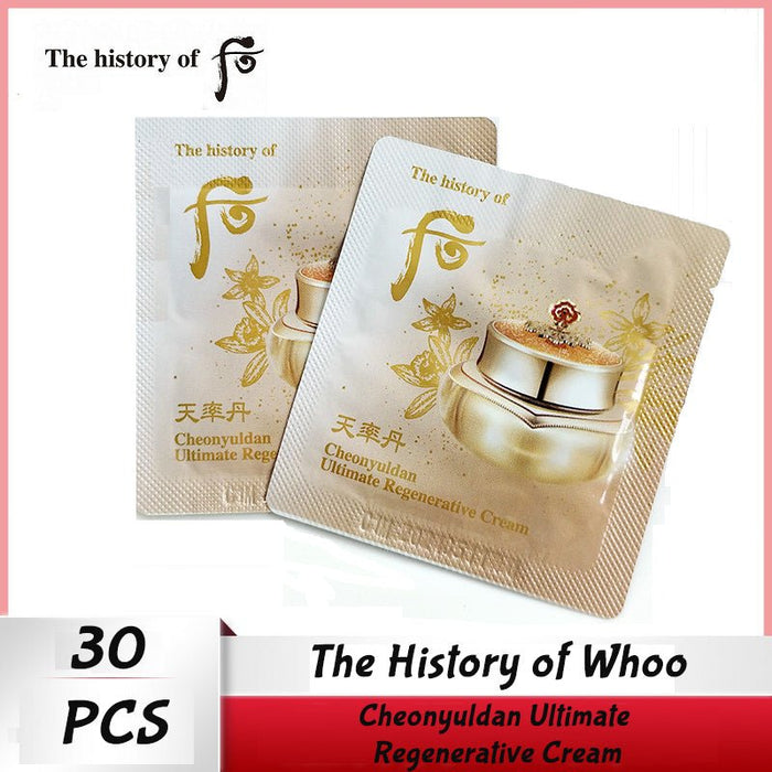 The History of Whoo Cheonyuldan Ultimate Regenerative Cream 1ml x 30/60/90/120pcs - Amazingooh Wholesale