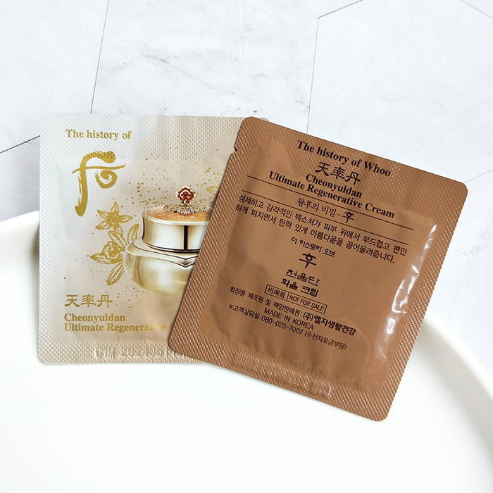 The History of Whoo Cheonyuldan Ultimate Regenerative Cream 1ml x 30/60/90/120pcs - Amazingooh Wholesale