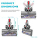 Turbo Brush Roller Head Electric Floor Carpet Head LED For Dyson V7 V8 V10 V11 - Amazingooh Wholesale