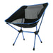 Ultralight Aluminum Alloy Folding Camping Camp Chair Outdoor Hiking Blue - amazingooh