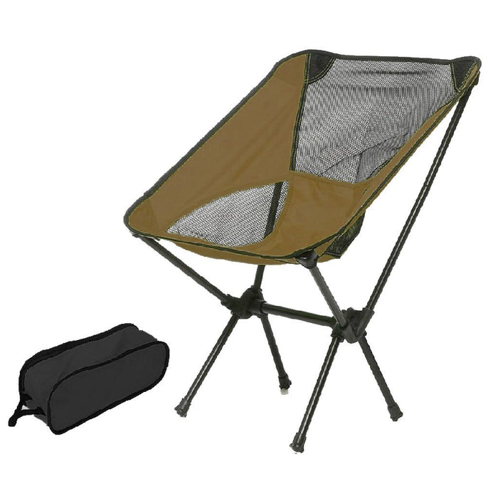 Ultralight Aluminum Alloy Folding Camping Camp Chair Outdoor Hiking Patio Backpacking - amazingooh