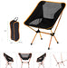 Ultralight Aluminum Alloy Folding Camping Camp Chair Outdoor Hiking Patio Backpacking Red - Amazingooh