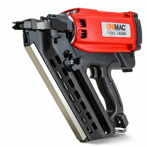 UNIMAC Cordless Framing Nailer 34 Degree Gas Nail Gun Portable Battery Charger - Amazingooh Wholesale
