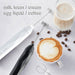 USB Charging Electric Egg Beater Milk Frother Handheld Drink Coffee Foamer White with 2 Stainless Steel Whisks - amazingooh