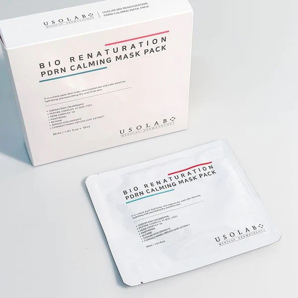 USOLAB Bio Renaturation PDRN Calming Mask Pack (1box/10ea) - Amazingooh Wholesale